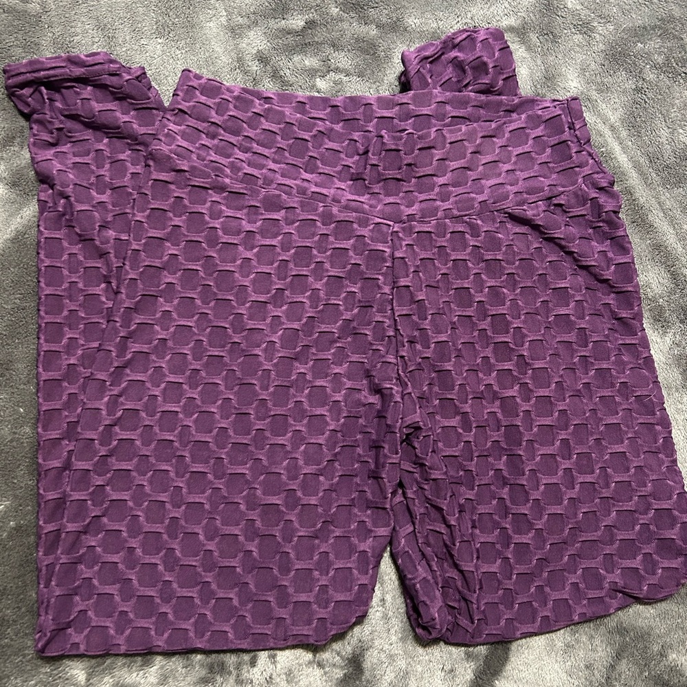 Purple Scrunch Butt Women's Leggings